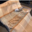 Qualità superiore replica Sciarpa Burberry Check Classical cashmere Beige 30 x 168