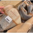 Qualità superiore replica Sciarpa Burberry Check Classical cashmere Beige 30 x 168