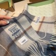 Alta gamma replica Sciarpa Burberry Check Classical cashmere grigio/blu 30 x 168