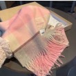Sciarpa Burberry Check Classical cashmere rosa 30 x 168
