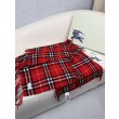 Sciarpa classica cashmere a quadri Burberry rossa 30 x 155