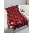 Sciarpa classica cashmere a quadri Burberry rossa 30 x 155