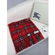 Sciarpa classica cashmere a quadri Burberry rossa 30 x 155