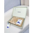 Sciarpa/coperta lana con motivo check Burberry etichetta equestre 30 x 180 Beige
