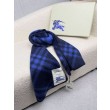 Sciarpa/coperta lana con motivo check Burberry etichetta equestre 30 x 180 Blu