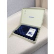 Sciarpa/coperta lana con motivo check Burberry etichetta equestre 30 x 180 Blu