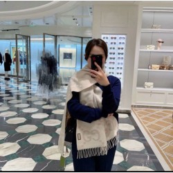 Sciarpa Gucci GG Cashmere Jacquard Beige 35 x 190