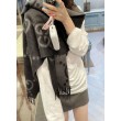 Sciarpa Gucci GG Cashmere Jacquard Grigio 35 x 190