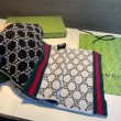 Pari all'originale replica Sciarpa Gucci reversibile lana jacquard con motivo GG  30 x 180 03