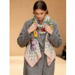 Pari all'originale replica Sciarpa Gucci seta e cashmere Stampa floreale 140 01