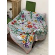 Pari all'originale replica Sciarpa Gucci seta e cashmere Stampa floreale 140 01