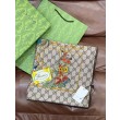 Sciarpa Gucci velluto con stampa animalier e floreale 140 02