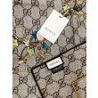 Sciarpa Gucci velluto con stampa animalier e floreale 140 02