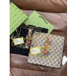 Sciarpa Gucci velluto con stampa animalier e floreale 140 02