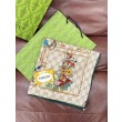 Sciarpa Gucci velluto con stampa animalier e floreale 140 03