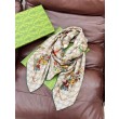 Sciarpa Gucci velluto con stampa animalier e floreale 140 03