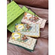 Sciarpa Gucci velluto con stampa animalier e floreale 140 03