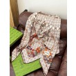 Alta gamma replica Sciarpa Gucci velluto con stampa animalier e floreale 140 04