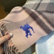 Sciarpa reversibile cashmere con motivo check EKD Burberry 30 x 200 Rosa