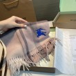 Sciarpa reversibile cashmere con motivo check EKD Burberry 30 x 200 Rosa
