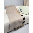 Sciarpa reversibile TB cashmere/lana con motivo a quadri Burberry 30 x 180 Beige/marrone