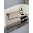 Sciarpa reversibile TB cashmere/lana con motivo a quadri Burberry 30 x 180 Beige/marrone