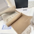 Qualità superiore replica Sciarpe Dior misto lana e cashmere 32 x 200 Beige
