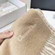 Qualità superiore replica Sciarpe Dior misto lana e cashmere 32 x 200 Beige