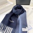 Sciarpe Dior misto lana e cashmere 32 x 200 Blu