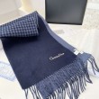 Sciarpe Dior misto lana e cashmere 32 x 200 Blu