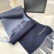 Sciarpe Dior misto lana e cashmere 32 x 200 Blu