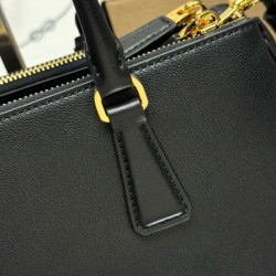 Replica Borsa tote media Prada Galleria Saffiano 1BA457 nero Imitazioni Replica qualità specchio Borsa tote media Prada Galleria Saffiano 1BA457 nero