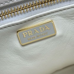 Replica Borsa tote media Prada Galleria Saffiano 1BA457 Bianco Imitazioni Replica qualità specchio Borsa tote media Prada Galleria Saffiano 1BA457 Bianco