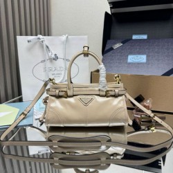 Replica qualità specchio Borsa a mano Prada Bonnie mini 1BA486 Beige
