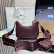 Borsa a mano/borsa hobo Saffiano Prada Re-Edition 2005 Borgogna