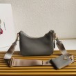 Borse firmate replica/borsa hobo Saffiano Prada Re-Edition 2005 Grigio