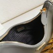Borse firmate replica/borsa hobo Saffiano Prada Re-Edition 2005 Grigio