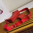 Imitazioni borse griffate a mano/borsa hobo Saffiano Prada Re-Edition 2005 Rosso