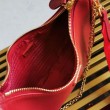 Imitazioni borse griffate a mano/borsa hobo Saffiano Prada Re-Edition 2005 Rosso