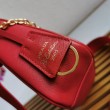 Imitazioni borse griffate a mano/borsa hobo Saffiano Prada Re-Edition 2005 Rosso