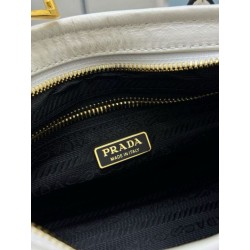 Imitazioni borse griffate a mano Prada Bonnie mini 1BA486 Bianco