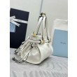 Imitazioni borse griffate a mano Prada Bonnie mini 1BA486 Bianco