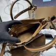 Borsa a mano Prada Bonnie mini 1BA486 Marrone