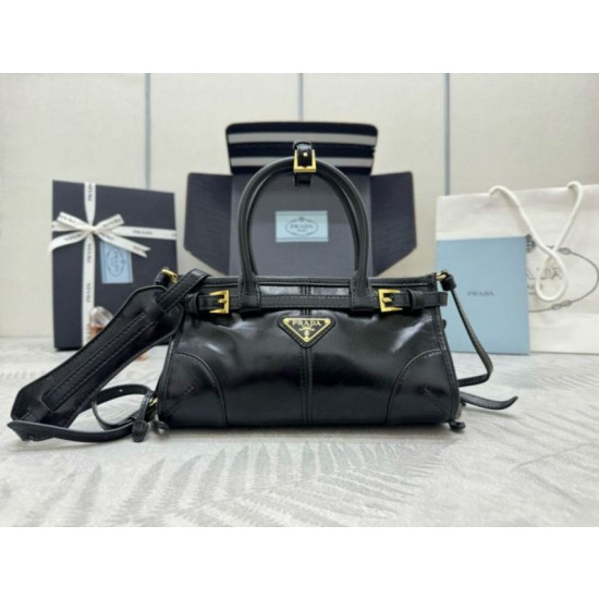 Borsa a mano Prada Bonnie mini 1BA486 Nero