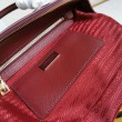 Borsa a mano Prada Galleria Saffiano piccola/media/grande Borgogna