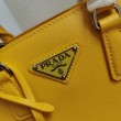 Borsa a mano Prada Galleria Saffiano piccola/media/grande Giallo