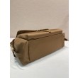 Borsa a spalla grande Prada Explore con patta in nappa 1BD391 Marrone