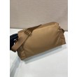 Borsa a spalla grande Prada Explore con patta in nappa 1BD391 Marrone
