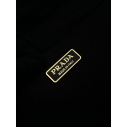 Borsa a spalla grande Prada Explore con patta in nappa 1BD391 Nero
