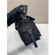 Borsa a spalla grande Prada Explore con patta in nappa 1BD391 Nero
